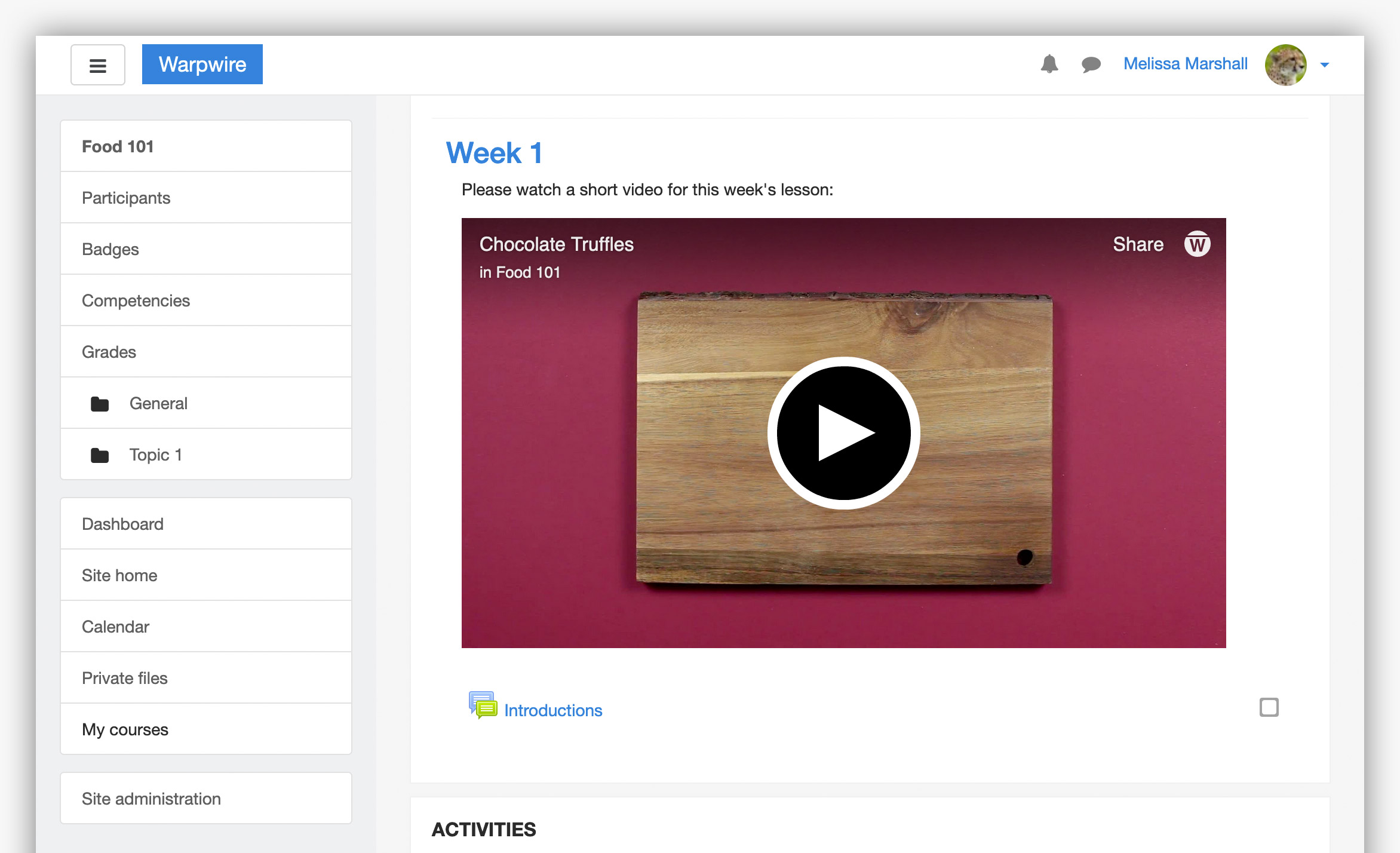 Read more about Warpwire video platform in Moodle