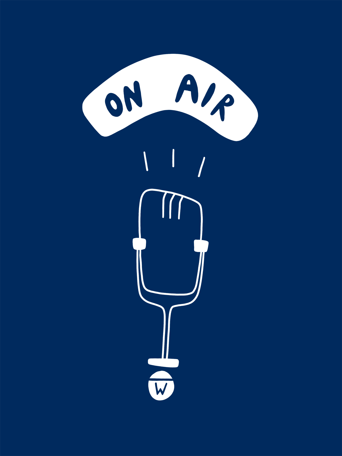 A microphone on air