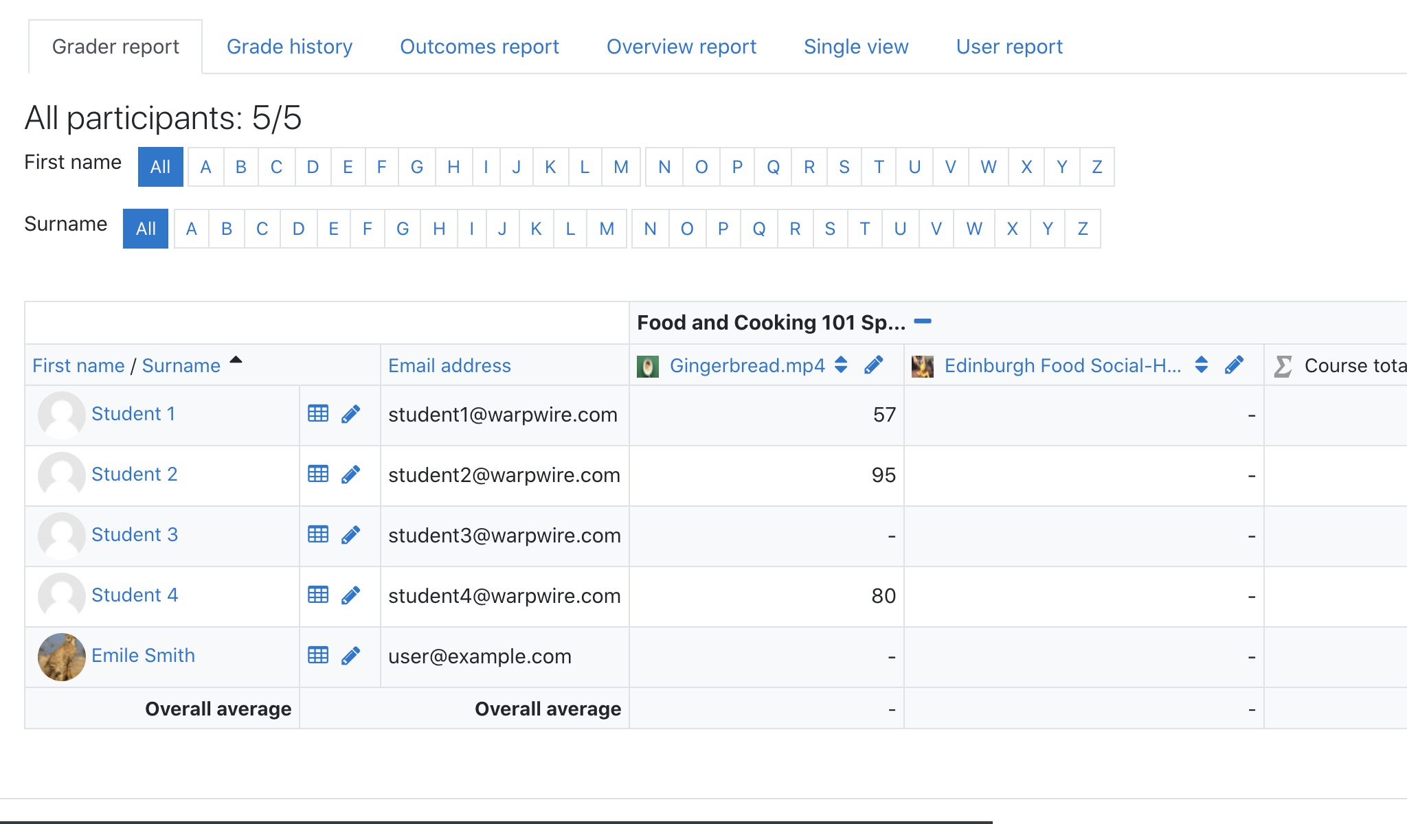 View how much of a video your student has watched with Warpwire's new gradebook tool for Moodle.