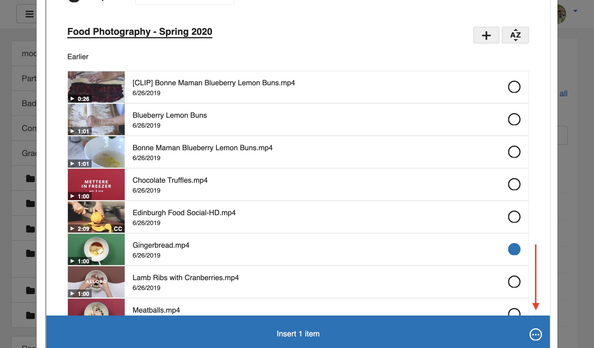 Click the three-dots menu to add the Gradebook function in Moodle.